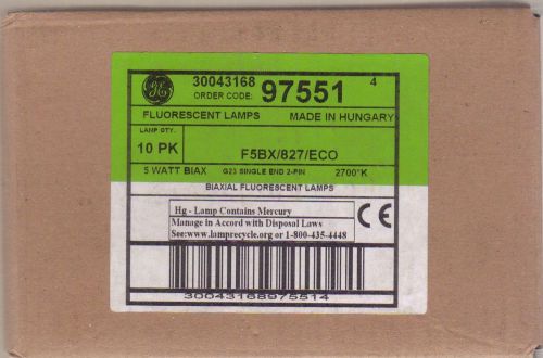 NEW GE BIAXIAL LAMPS 5 WATT SINGLE 2 PIN BOX OF 10