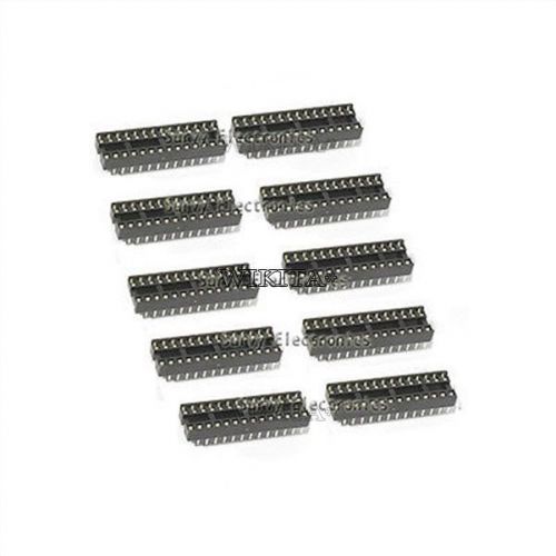 10pcs dip-24 24 pin 24pin dip sip ic sockets adaptor solder type narrow #816811