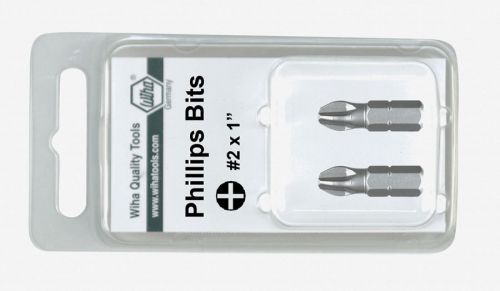 Wiha 72102 #2 Phillips Insert Bit 5/16&#034; Drive (2 Pack)