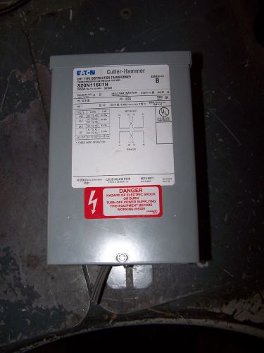 Eaton cutler hammer 1 kva transformer 240/480 hv 120/240 lv 1? s20n11s01n for sale