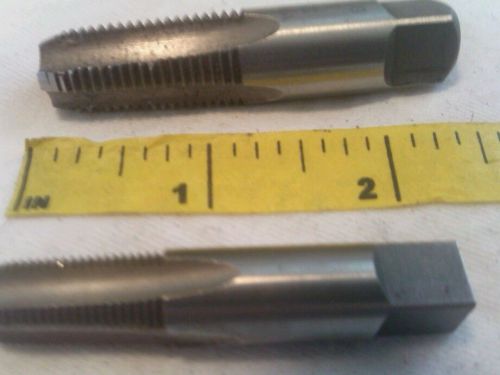 Taps. pipe  lot of two (2).  1/4 - 18 npt,   1/8 - 27 npt   free shipping. for sale