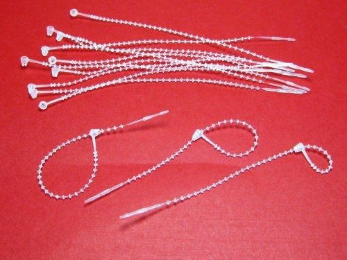 Cox 5&#034; Snap Lock Pin ADJUSTABLE Security Loop Plastic Tag Fastener (100 pc)