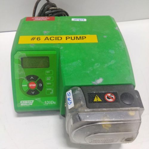 WATSON MARLOW 520DU IP66 DIGITAL WASHDOWN PERISTALTIC PUMP 050.715N.10A