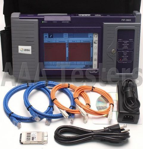 Acterna jdsu ttc fst-2000 testpad fst-2802 1gig 10/100 vt100 vlan fst 2000 2802 for sale