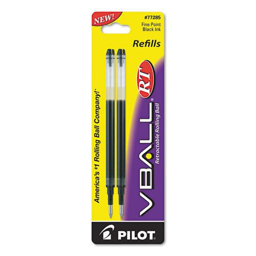 Refill for V Ball Retractable Rolling Ball Pen, Fine, Black Ink