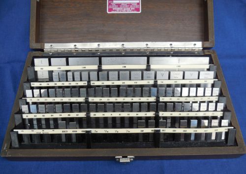 Mostly Starrett/Webber RS 92.A1, Rectangular Steel Gage Blocks-79 Pieces