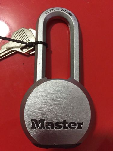 HEAVY DUTY &#034;MASTER&#034;  Boron-Carbide Padlock 2 1/2&#034; With 21/2&#034; Long Shackle