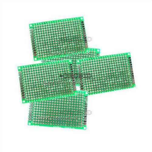 10pcs 4x6 cm double side prototype pcb tinned universal bread board 4 x 6