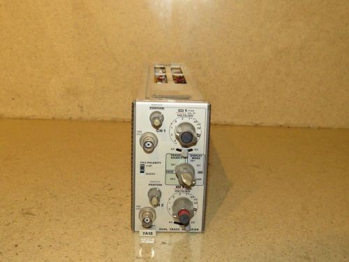 TEKTRONIX 7A18 DUAL TRACE AMPLIFIER  PLUG IN (B2)