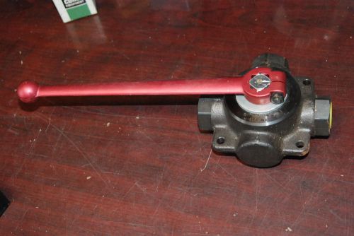 3 Way Valve,  3/4&#034; NPT,  12&#034; handle, PN315, St/POM/F,  New no Box