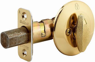 Single sided deadbolt with exterior plate-pb bx sngl side deadbolt for sale