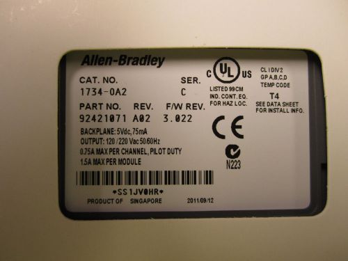 NEW 1734-OA2 ALLEN BRADLEY 2 CHANNEL OUTPUT MODULE