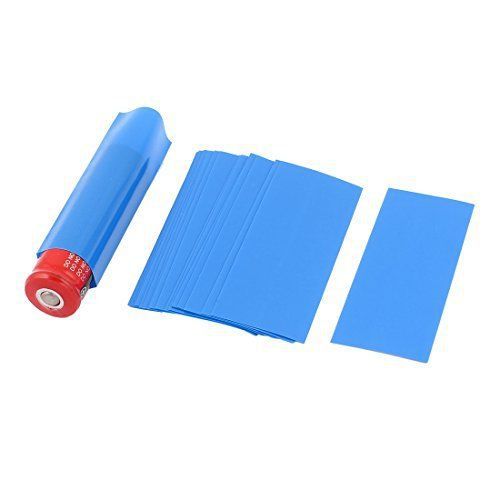 20x 18.5mm dia pvc heat shrink tubing blue for 1 x 18650/18500 battery for sale