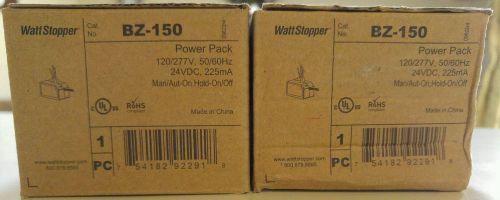 Lot of (2)WattStopper BZ-150 Power Pack 120/277V - 24VDC Man/Aut-On, Hold-On/Off