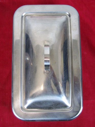 POLAR STAINLESS STEEL 18-8 MADE IN USA WITH LID S-90 4-53 STERILIZATION TRAY
