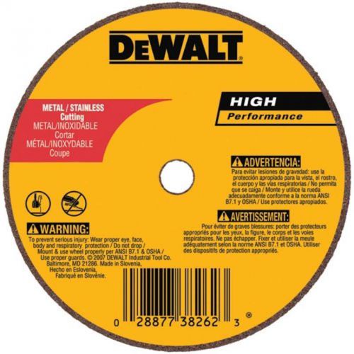 A36T Wheel, 4&#034; X 1/16&#034; X 5/8&#034; Dewalt Cutoff Wheels DW8722 028877382654