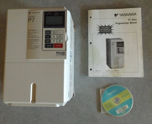 Yaskawa P7 CIMR-P7U47P5 Variable Frequency Drive 13kVA, 3-Phase, 480V, 17A