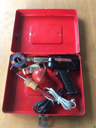 Vintage weller soldering gun/kit model  8200-n w/case  excellent for sale