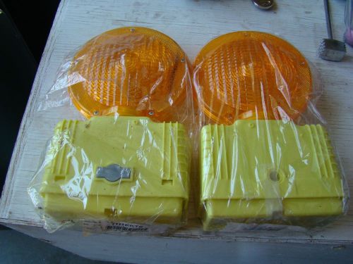 Two &#034;2&#034; cortina 03-10-3way6v 7&#034; led barricade safety hazard light 6v for sale