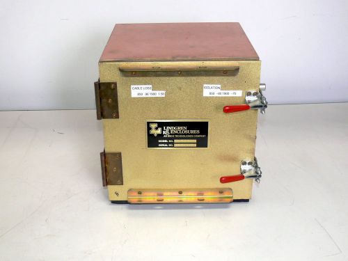 Lindgren rf enclosures- model t/t  12&#034; x 12&#034; x 12&#034; copper box w/ testing cables for sale