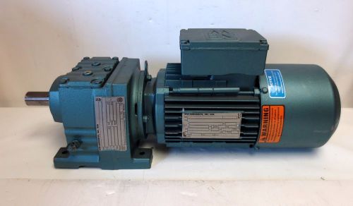 NEW SEW EURODRIVE MOTOR DFT80K4BMG05HR W/BRAKE 230VAC GEAR BOX R37DT80K4BMG05HR