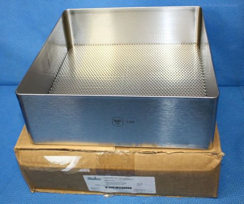 Miltex stainless steel perforated instrument sterilization tray 10&#034;x10.5&#034; 3-500 for sale