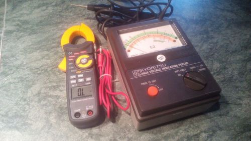 KYORITSU 3123 , HI VOLTAGE (10000 V ) INSULATION TESTER + free AC/DC CLAMP METER