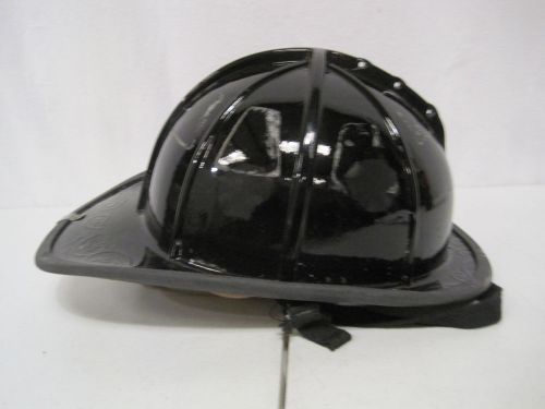 Cairns Firefighter Black Helmet Turnout Bunker Gear Model 1010 (H0240