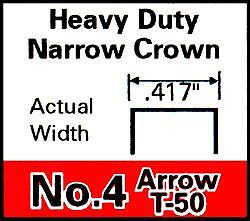 STAPLE,#4 1/4&#034;ARROW HD 1250/BX