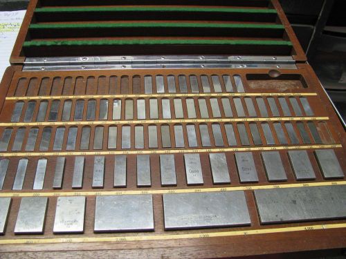 ELLSTROM-DEARBORN GAGE- RECTANGULAR GAGE BLOCKS SET-80 PCS.-ITEM R7