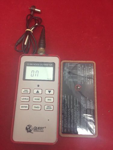 QUEST TECHNOLOGIES Q-200/Q-300 Permissible Noise Dosimeter Model Q-300 Unit 2