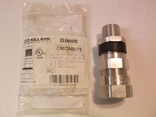 Hubbell-killark cmcab075 mc fitting 3/4&#034; npt for sale