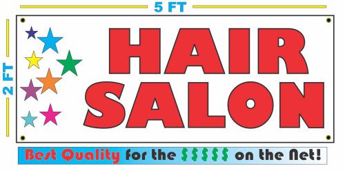 HAIR SALON w Multi Colored Stars Banner Sign NEW Larger Size