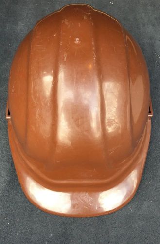 OMEGA II BROWN SAFETY HARD HAT Size 5 1/4 to 7 3/4 OSHA ** Free Shipping **