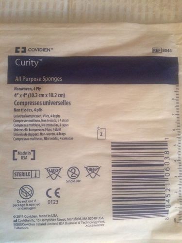 100 Curity All Purpose Sterile Non-Woven Sponge 4&#034; x 4&#034;,