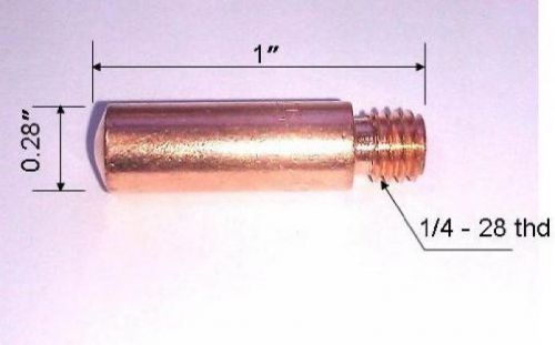 Lincoln Tweco MIG Gun Tip Replacement 25 Set Mini 100L Metal Iron Welder 0.030&#034;