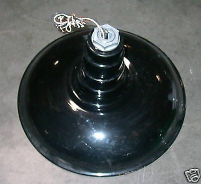 Classic Dome 16&#034; Industrial Lighting Fixture Black