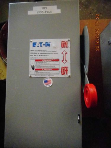 EATON CUTLER-HAMMER DISCONNECT TYPE 1 DH362UGK 60AMP 600VOLT 3POLE NON-FUSIBLE