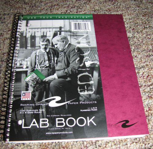 Roaring Spring 2 Part Lab Notebook - 77646 Red cover