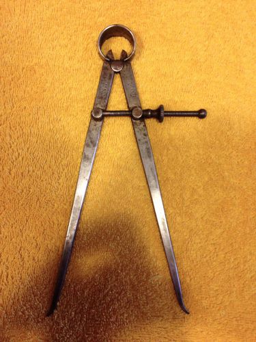 Vintage L.S. Starrett Co. 8&#034; Inside Spring Caliper Machinst Tool Pat June 2 1885