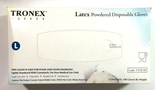 Tronex Latex Powdered Gloves 1510-30 Large 4 Boxes of 100