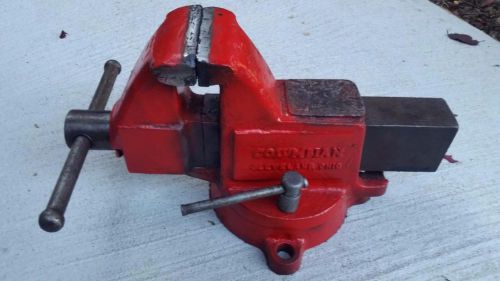 COLUMBIAN   Swivel Base Bench Vise 3 1/2&#034; USA Machinist Mechanic Fab Shop Tool