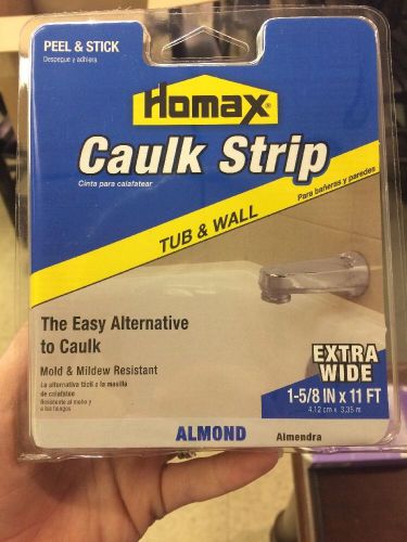 Caulkstrip Tub &amp; Wall Almond 1-5/8 &#034; X 11 &#039;