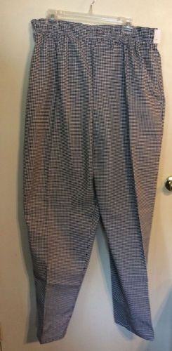 Mens Chef Pants BW mini check XL &#034;Chef Designs&#034;