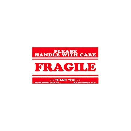 Pratt dlscl536 fragile/please handle with care label, 3&#034; length, 5&#034; width, for sale