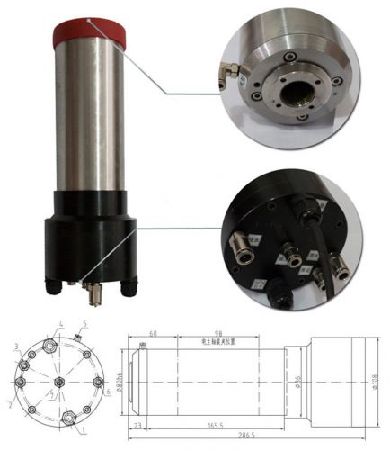 3hp 2.2kw 30000rpm iso20 3 bearings automatic tool changes atc spindles for sale