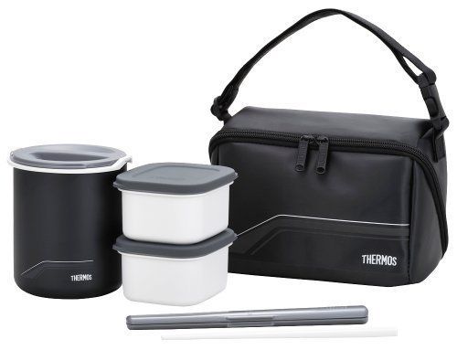 Thermos heat insulation lunch box 1 Go Black DBQ-501 BK