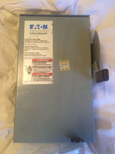 ETN Cutler Hammer # DG221NRB 30A 240V General Duty Safety Switch Nema 3R