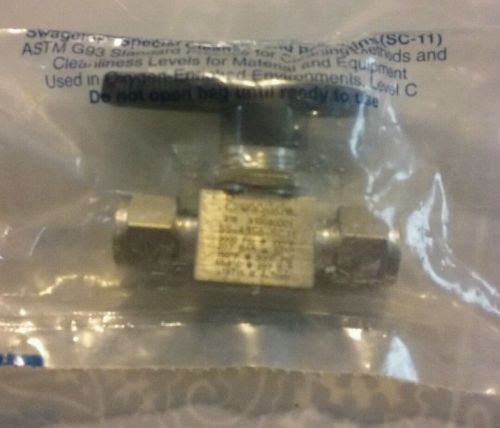 Swagelok Clean 2-Way Ball Valve, SS-43S6-SC11, 3/8 Whitey, 70899-08, New, Sealed