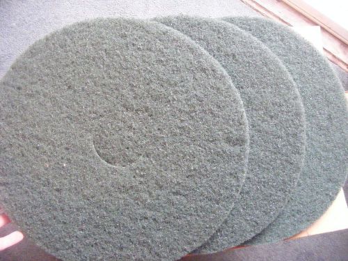 3 Norton Floor Pad 17&#034;  Green Scrubbing  Bear-Tex Pads 54261 Polishing